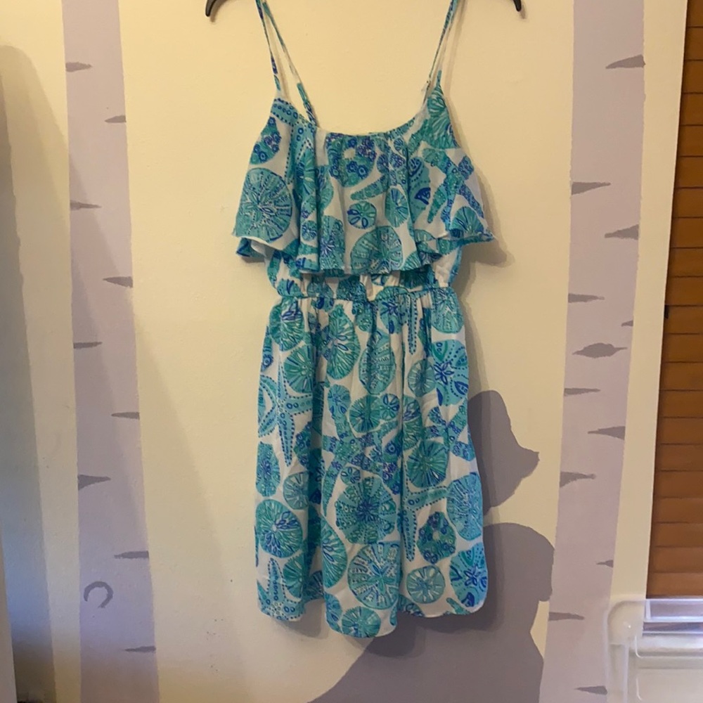 Lilly for Target Sand Dollar Turquoise Dress